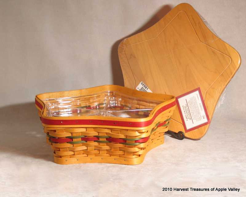 Longaberger Early Harvest Apple Letter Tray LetterTray Basket Liner #28677269NEW 
